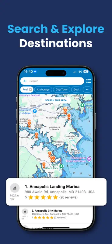 Argo Navigation: Boat GPS, Map screenshot 5 of 8