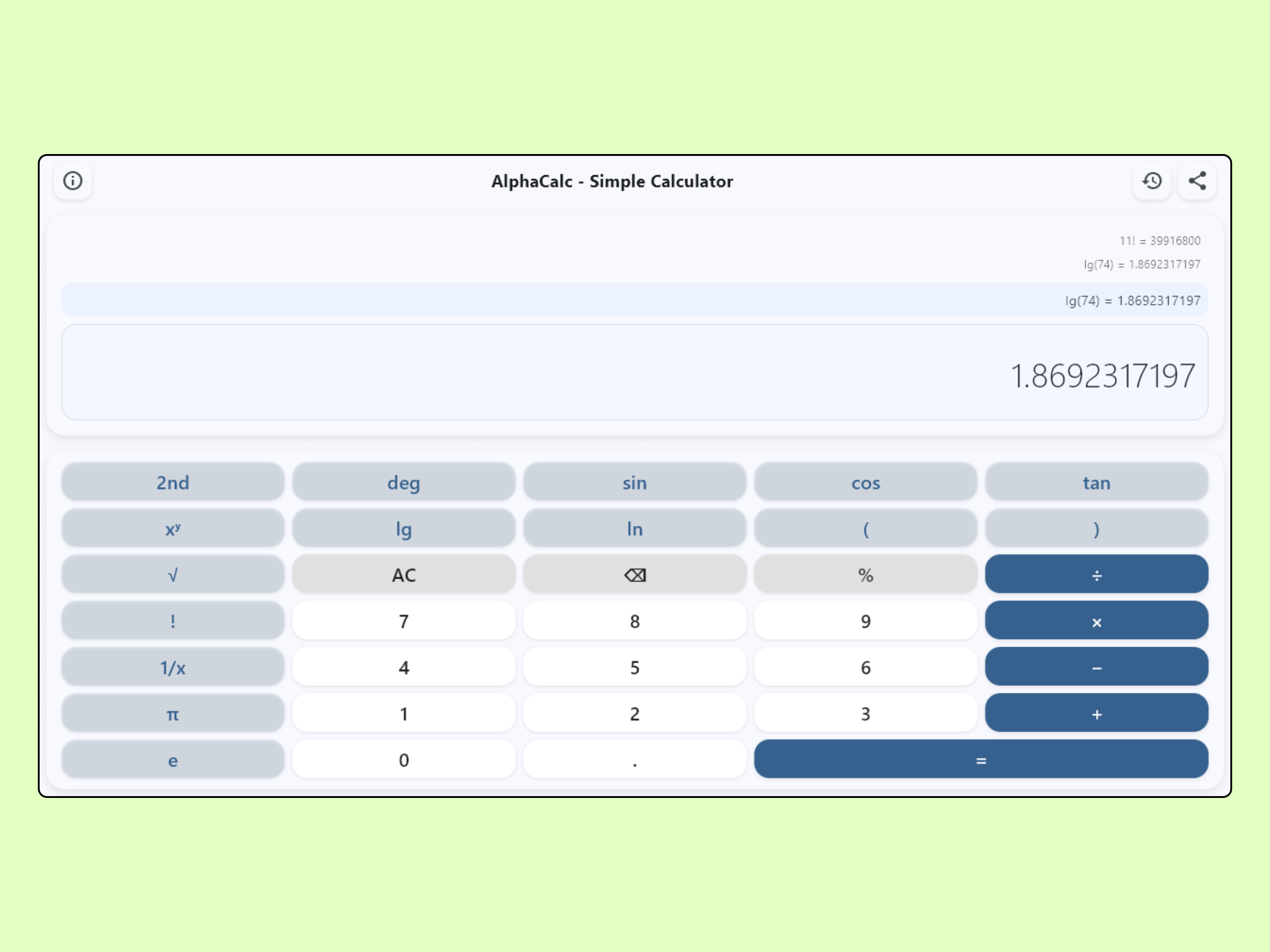 AlphaCalc - Simple Calculator screenshot 12