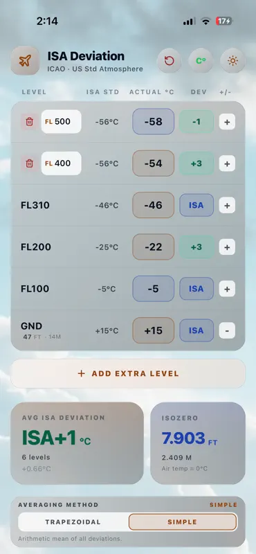 ISA Deviation Calculator screenshot 4 of 6