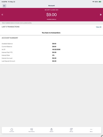 Security Savings Monmouth iPad screenshot