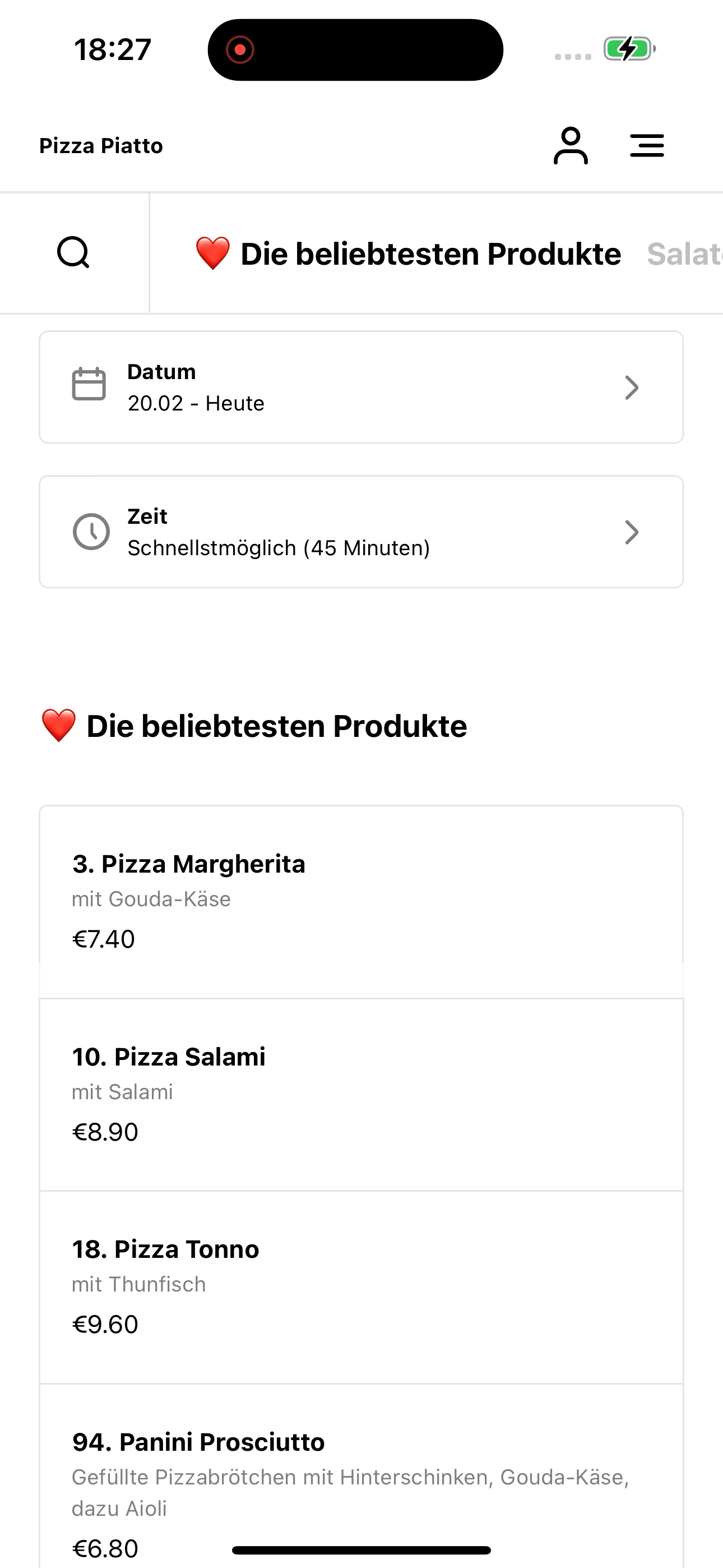 Pizza Piatto