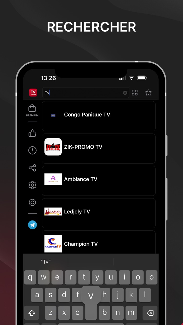 Chaînes tv·watched tv channels