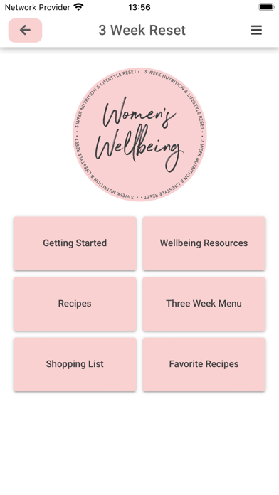 Women's Wellbeing Screenshot