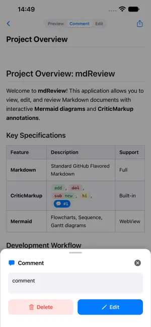 mdReview - Markdown Editor screenshot 3
