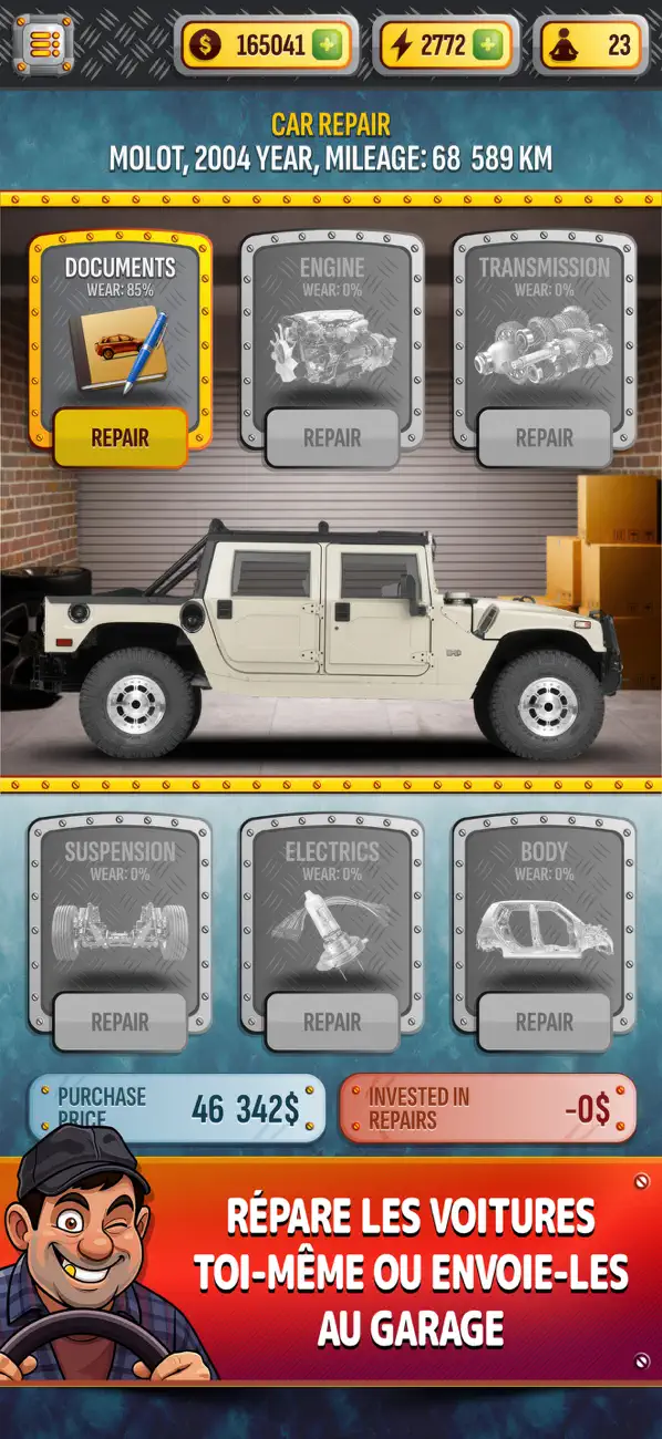 Screenshot #1 pour Vendeur de voitures