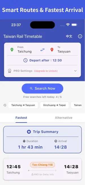 GanChe Go|Taiwan Rail Schedule screenshot 2