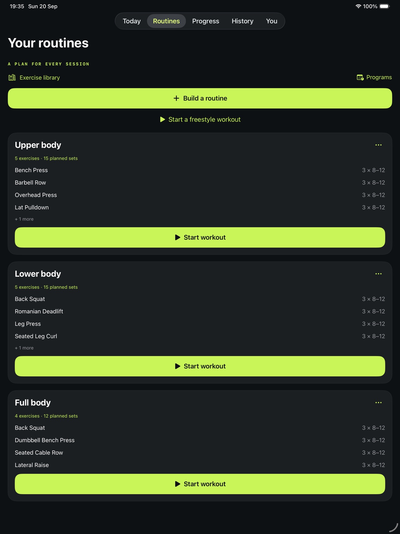 Screenshot 3 of LiftLog: Gym & Workout Log