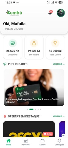 MaisKumbú - Cashback iPhone screenshot