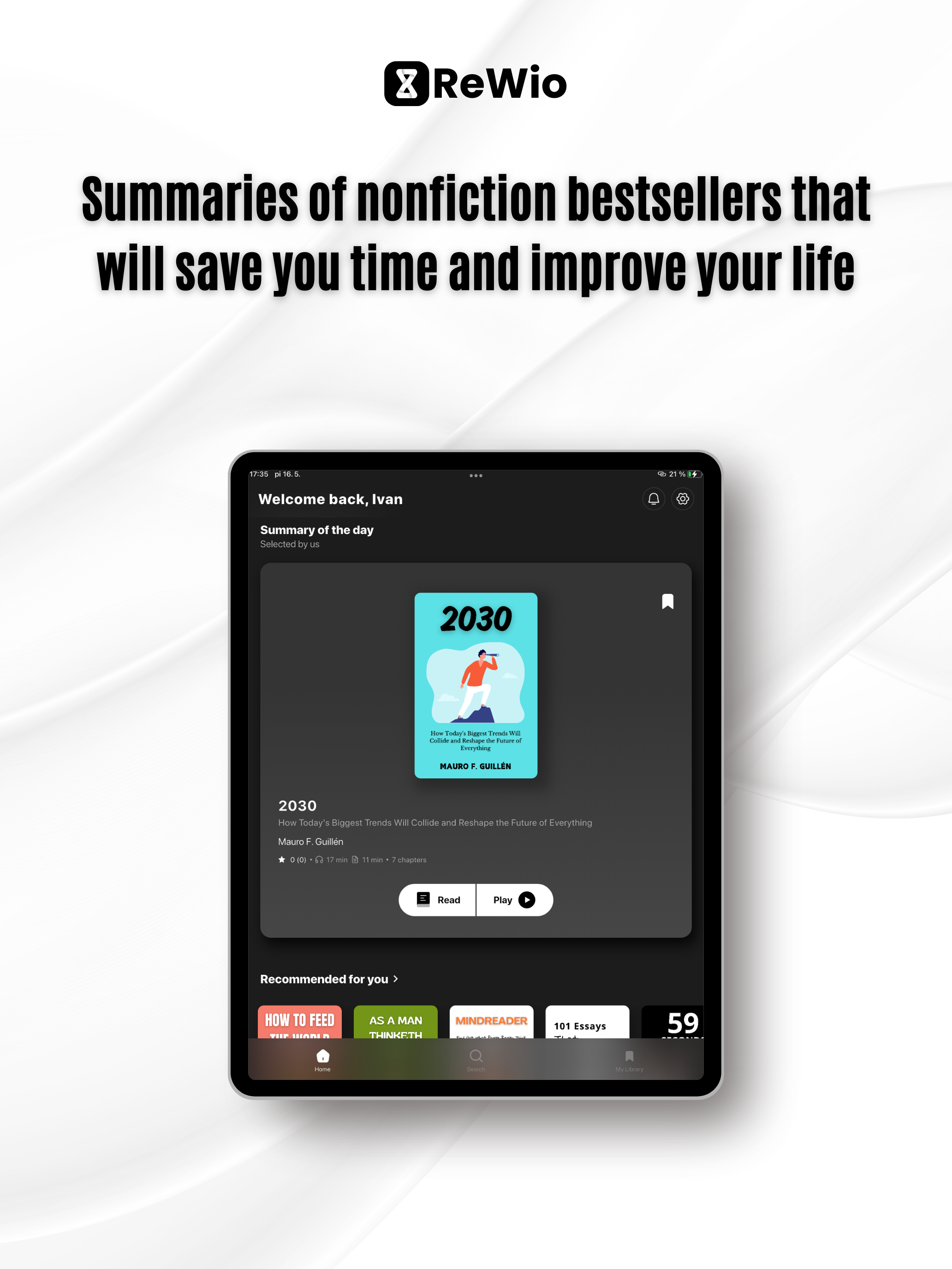 ReWio - book summaries
