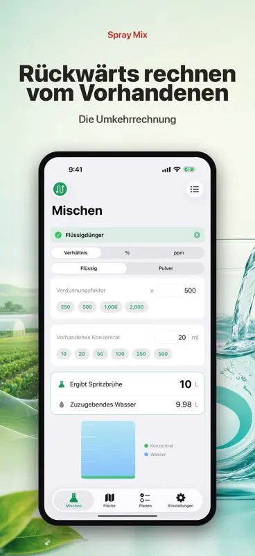 Spritzbrühe & Flächenrechner screenshot 4 of 10