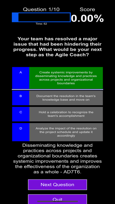 ProQuiz PMI-ACP Screenshot