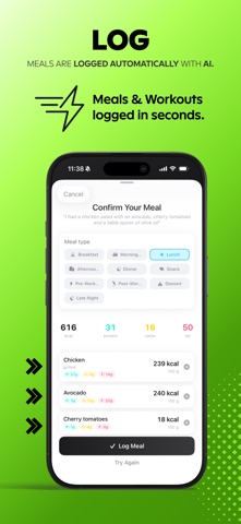 Wellfeed: Voice Cal Tracker Screenshot 3 of 5