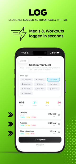 Wellfeed: Voice Cal Tracker Screenshot 3 of 5