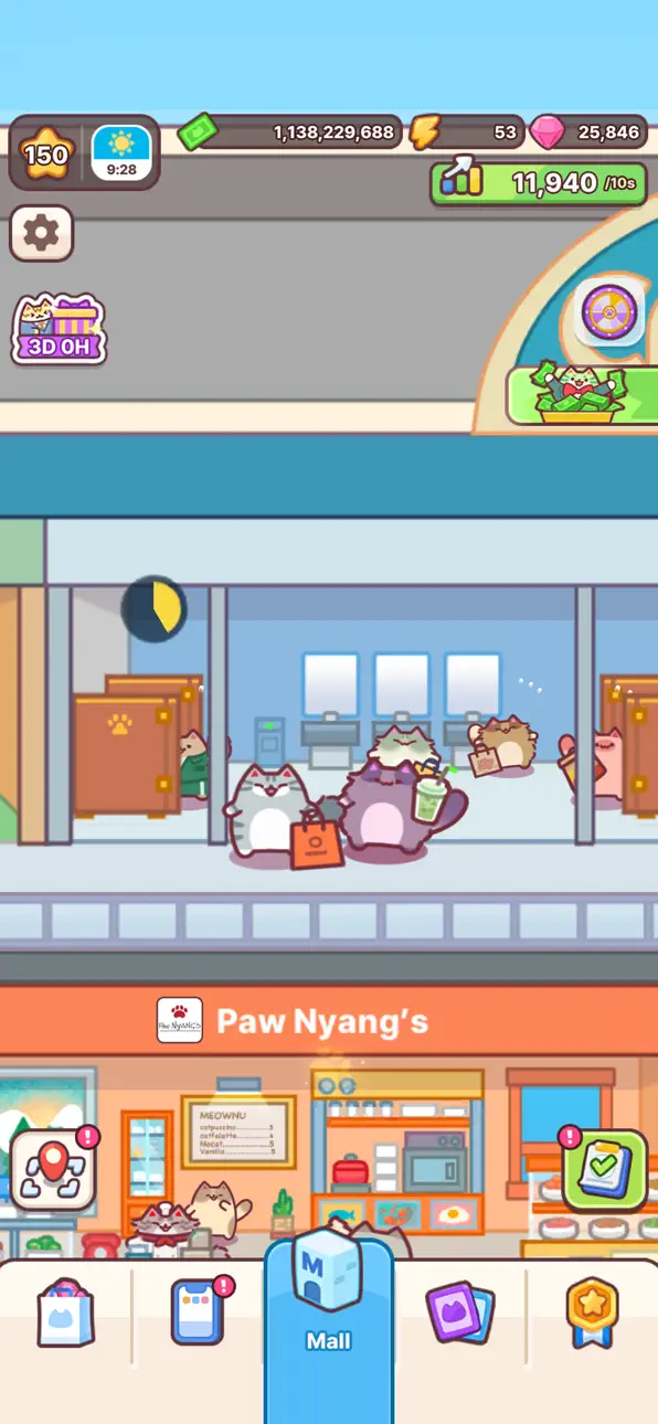 Cat Mall: Idle Shopping Tycoon Hack screenshot 4 - iOS game interface