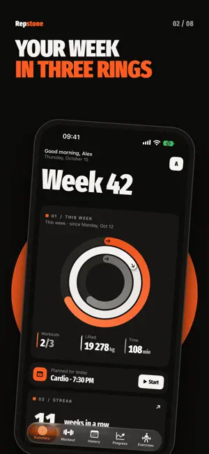 Repstone: Gym Workout Log screenshot 2