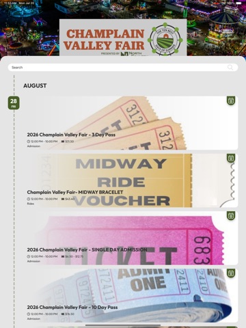 Champlain Valley Fair & Expo iPad screenshot