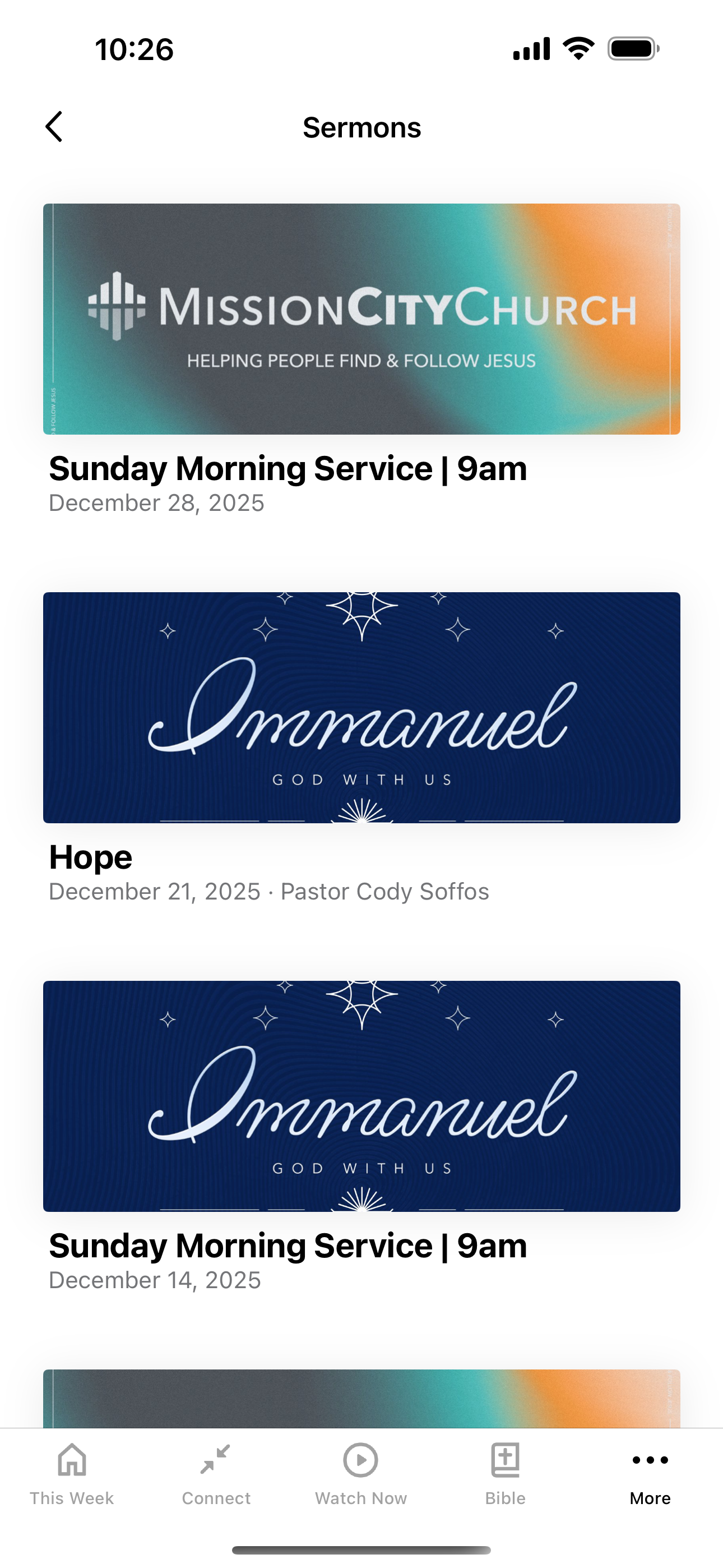 Mission City Church App