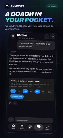 Gymbora: Track Your Progress screenshot
