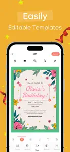 Invitation Maker : Party Card screenshot #6 for iPhone