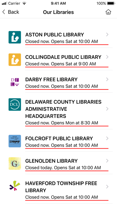Delaware County Libraries Screenshot