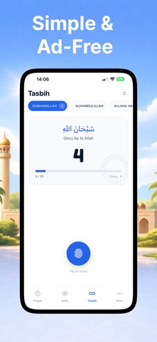 Athan: Prayer Times & Qibla iPhone screenshot
