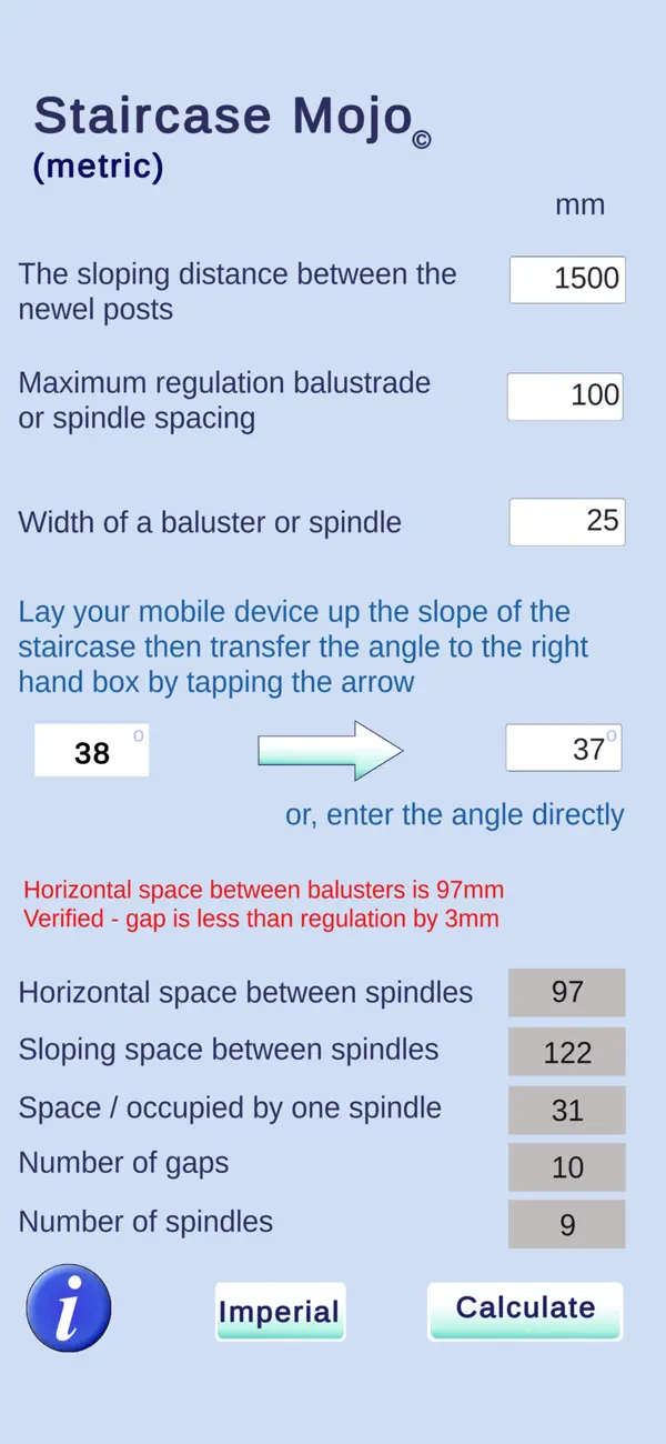 Screenshot #2 pour Staircase Mojo (metric)