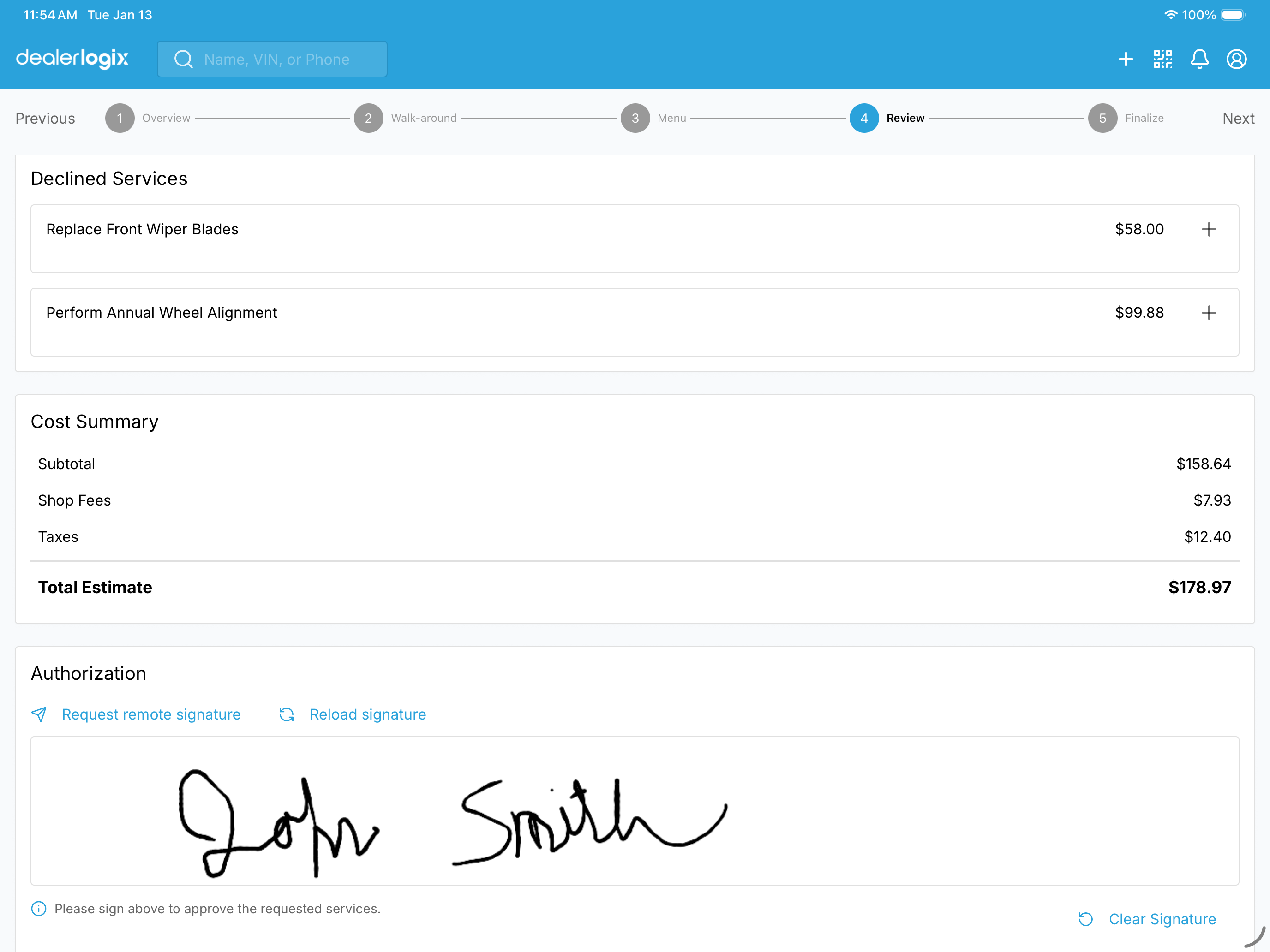 Dealerlogix Check-in screenshot 11