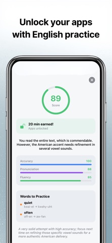 Practice English, Unlock Apps! screenshot