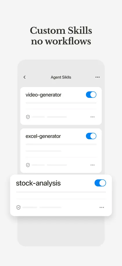 Screenshot 5 di 6 di Manus - AI Agent & Automation