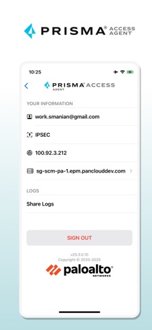 Prisma Access Agent Screenshot 3 of 3