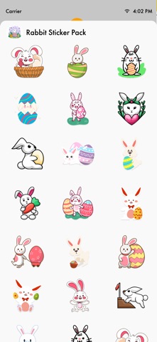 Rabbit Stickers Pack screenshot