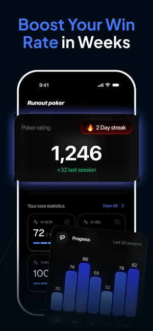 Runout Poker Trainer GTO Coach screenshot 3