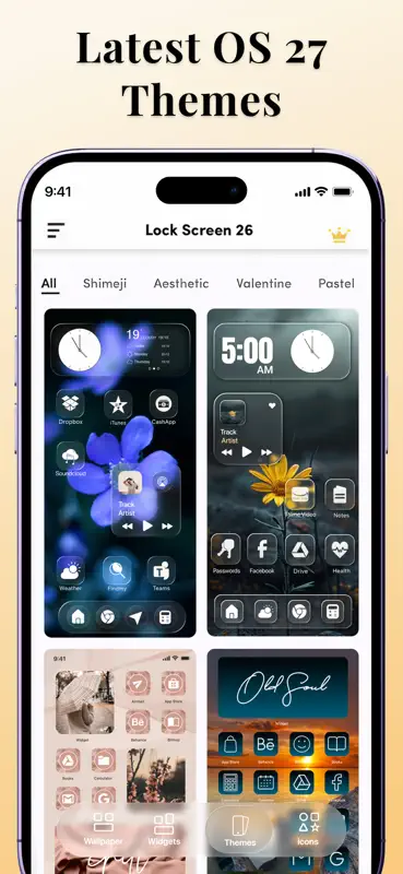 Lock Screen 27: Widgets & Icon screenshot 2 of 8