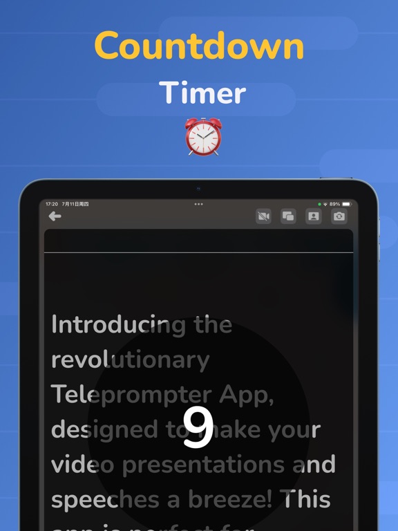 Video teleprompter App Lite Z iPad screenshot 3 - Photo & Video app