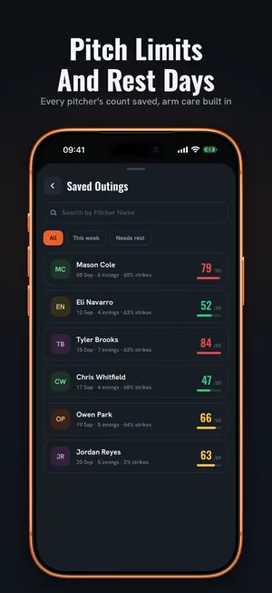 Baseball Pitch Counter & Radar screenshot 4