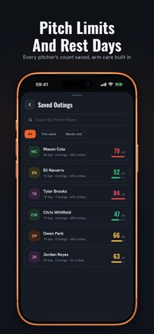 Baseball Pitch Counter & Radar Screenshot 4 of 6
