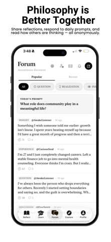 PhilosophizeMe iPhone screenshot