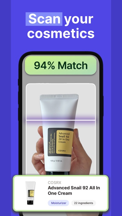 SkinSort - Skincare Scanner Screenshot