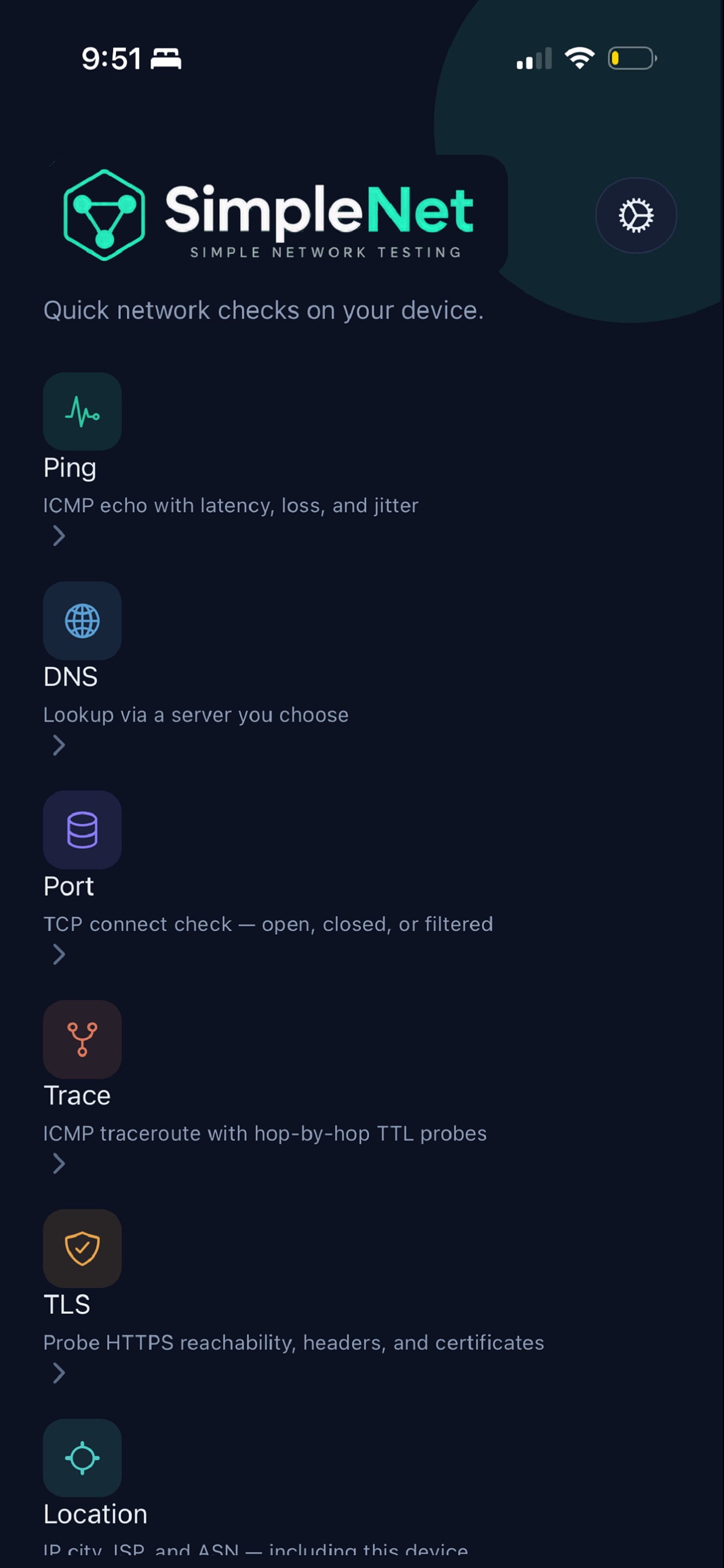 Screenshot 1 of SimpleNet Tools