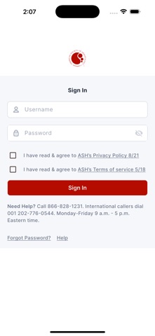 ASH Q&A Bank screenshot