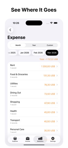 Money: Simple Tracker Screenshot 3 of 6