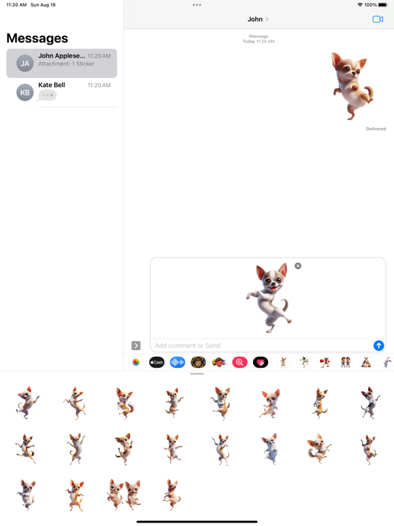 Screenshot #5 pour Dancing Chihuahua Stickers