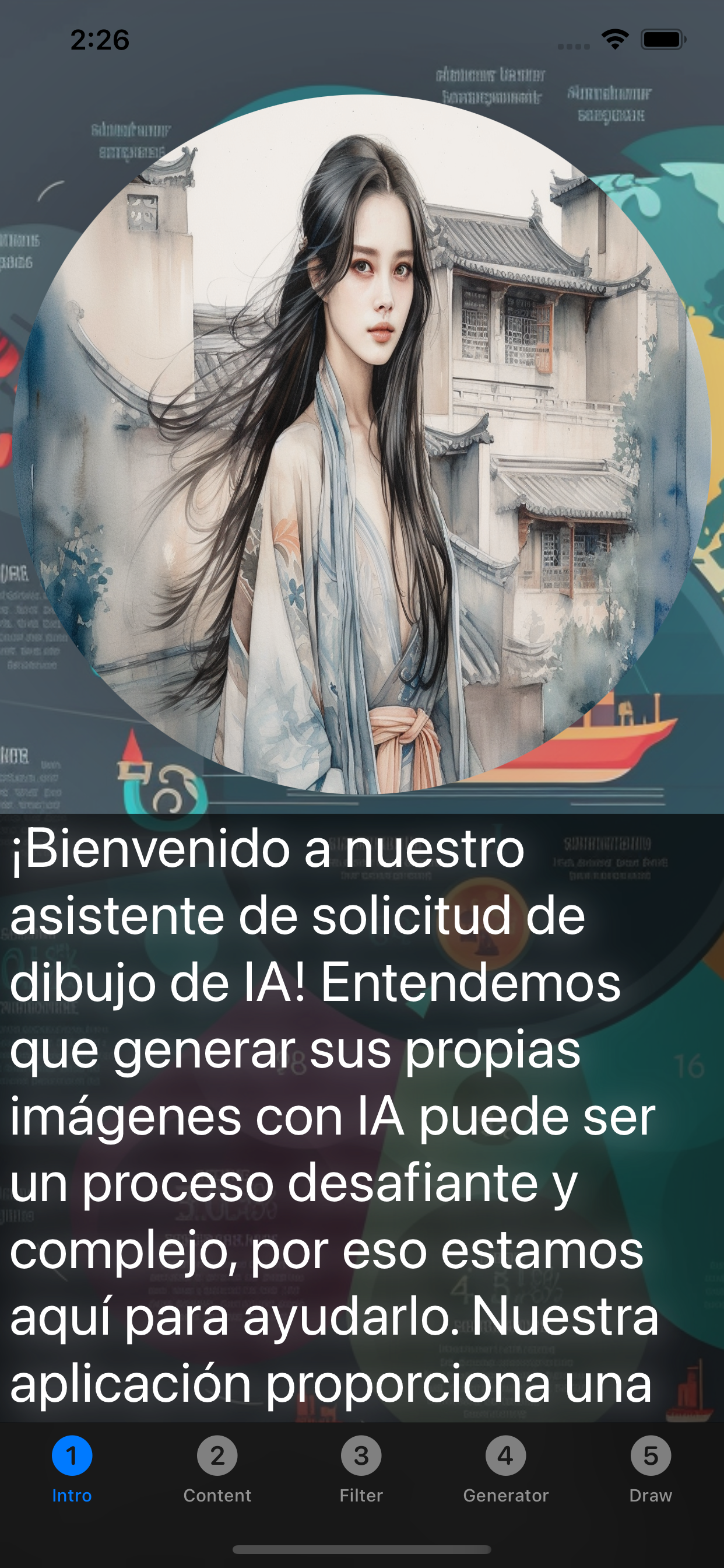 Indicador de dibujo de IA
