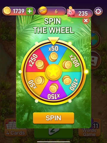 Bingo Words and Wildlife iPad screenshot