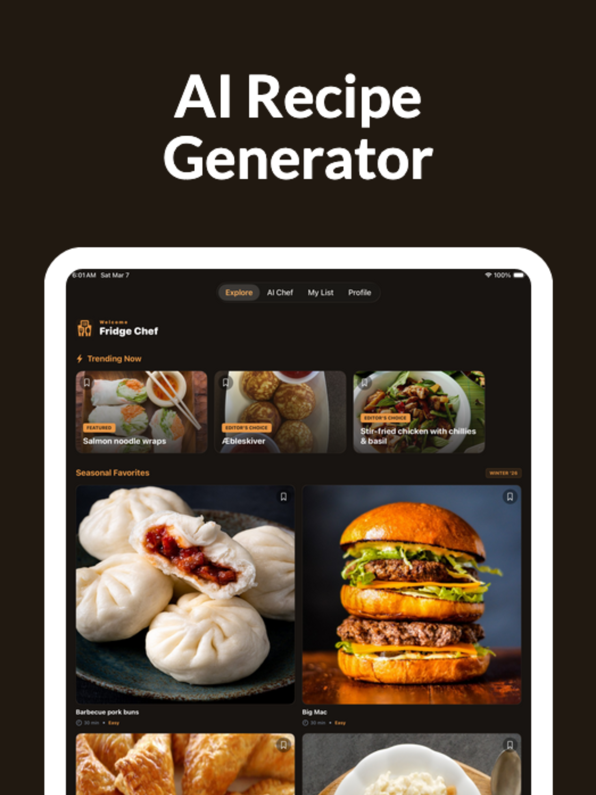 AI Chef:Magic Recipe Generator