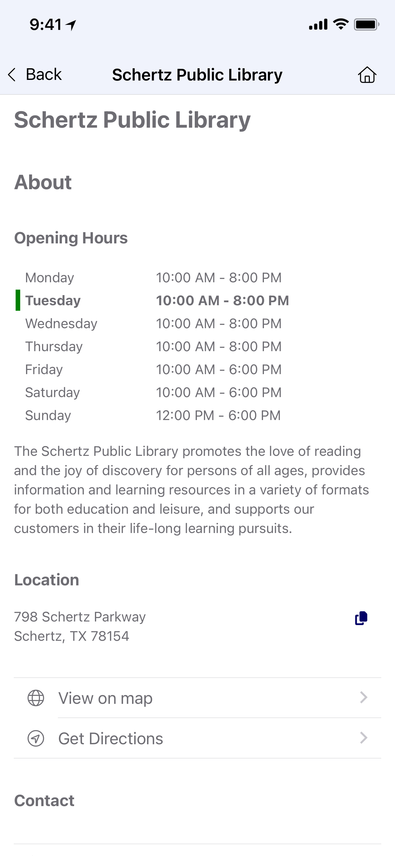 Schertz Public Library