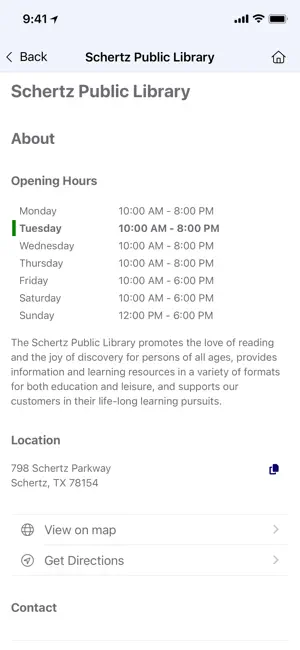 Schertz Public Library screenshot 3