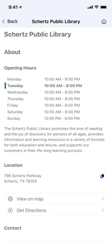 Schertz Public Library Screenshot 3 of 6