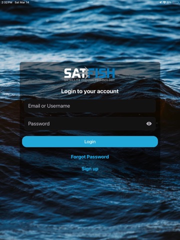 SatFish Fishing App iPad screenshot