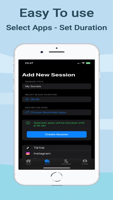 Limit Socials - App Blocker iPhone screenshot 3 - Productivity app